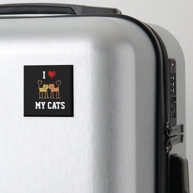 Aimant J'aime mes chats (In Situ (Bagages))