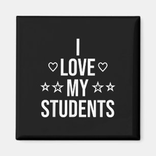 Aimant J'aime mes élèves instituteur retour 