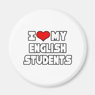 Aimant J'aime mes étudiants en anglais
