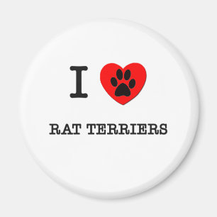 AIMANT J'AIME MES RATS TERRIERS