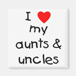 Aimant J'Aime Mes Tantes Et Oncles