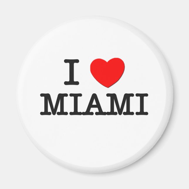 Aimant J'aime Miami New Jersey (Devant)