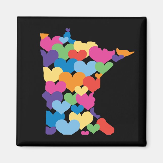 Aimant J'aime Minnesota (Devant)