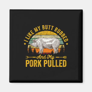Aimant J'Aime Mon Beurre Et Mon Porc Tiré Du Gif Drôle