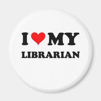 Aimant J'aime mon bibliothécaire