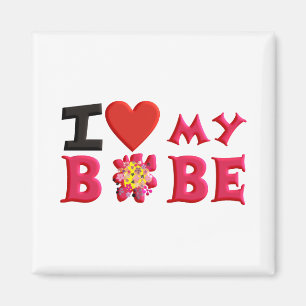 Aimant J'aime mon bobe