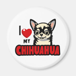 Aimant J'Aime Mon Chihuahua