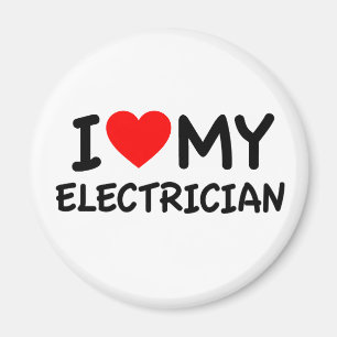 Aimant J'aime mon électricien