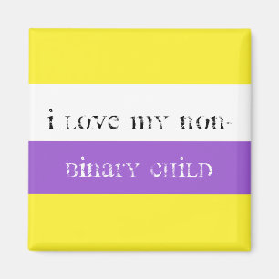 Aimant J'aime mon enfant non-binaire