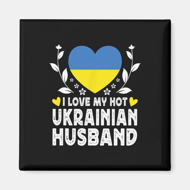 Aimant J'aime mon épouse ukrainienne chaude et sexy Drape (Devant)