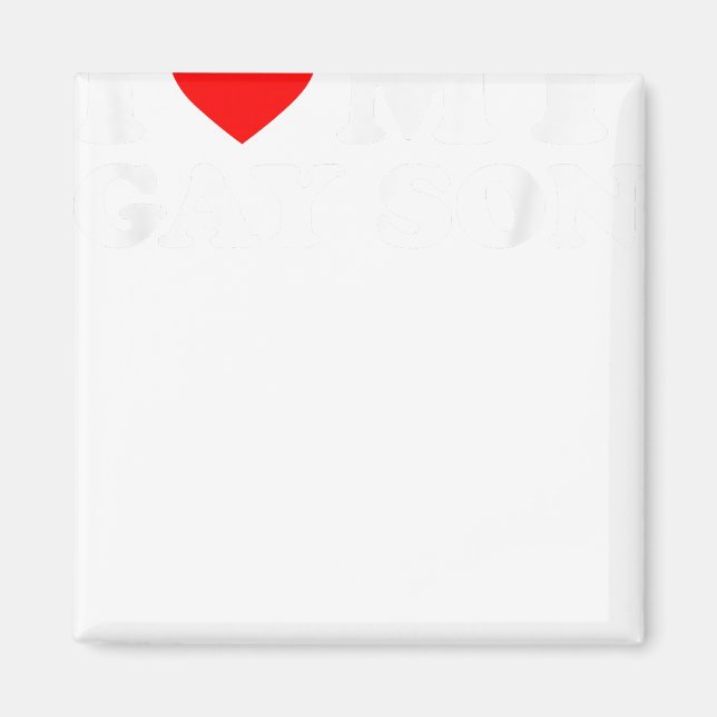 Aimant J'Aime Mon Fils Gay (Devant)