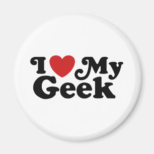 Aimant J'aime mon Geek
