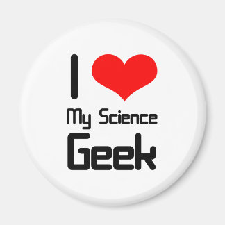 Aimant J'aime mon geek scientifique