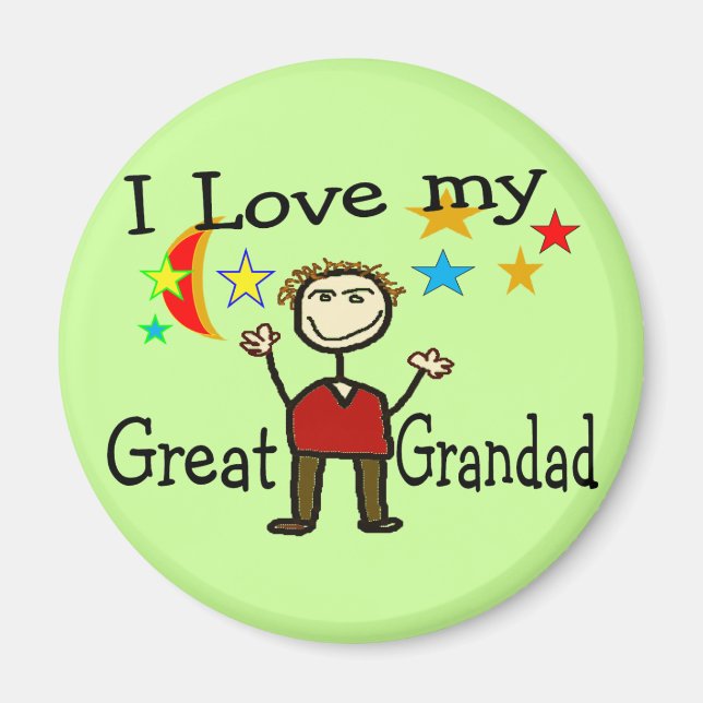 Aimant J'Aime Mon Grand-Père (Devant)