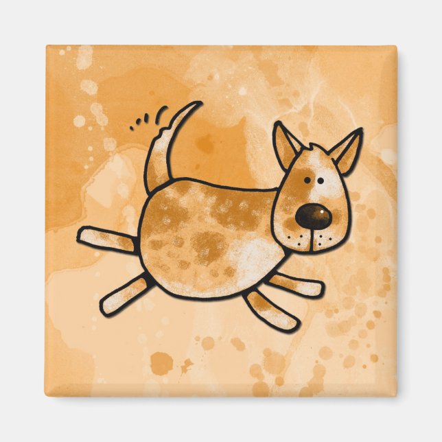 Aimant j'aime mon hêtre rouge (Devant)