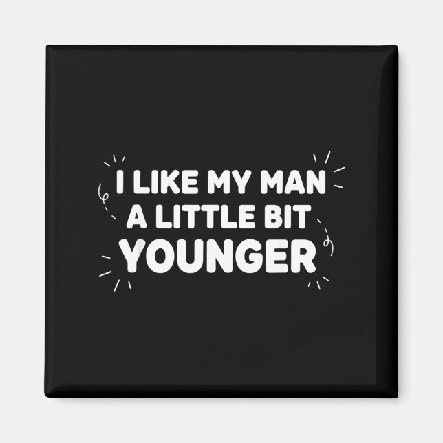 Aimant J'aime mon homme un peu plus jeune – Cute Valentin (Devant)
