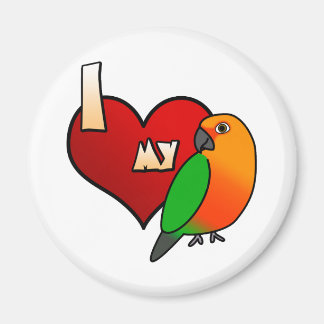 Aimant J'aime mon Jenday Conure
