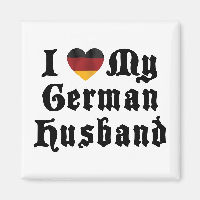 Aimant J'Aime Mon Mari Allemand (Devant)
