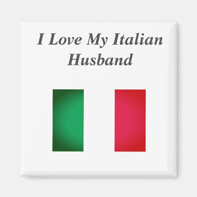 Aimant J'aime mon mari italien (Devant)