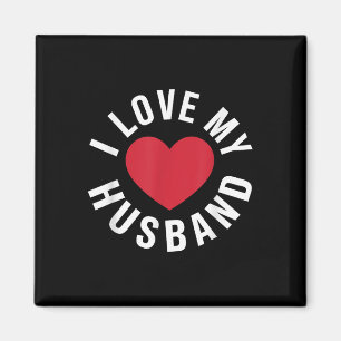 Aimant J'Aime Mon Mari Mariage Anniversaire Coeur Mon Hu