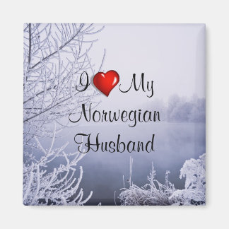Aimant J'Aime Mon Mari Norvégien