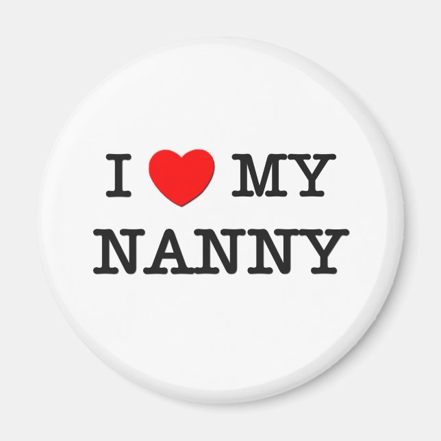 Aimant J'Aime Mon NANNY (Devant)