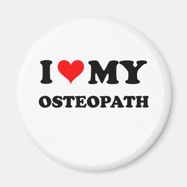 Aimant J'Aime Mon Osteopath (Devant)