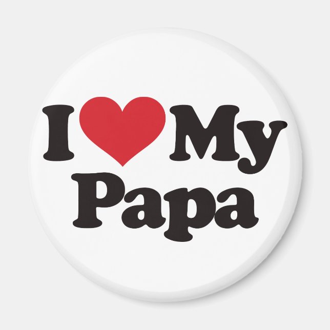 Aimant J'aime mon papa (Devant)