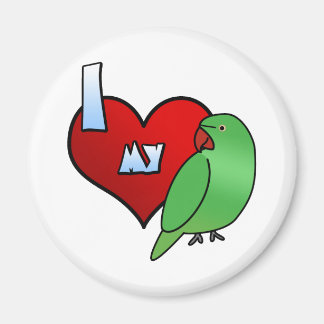 Aimant J'aime mon perruque indienne Ringneck Hen