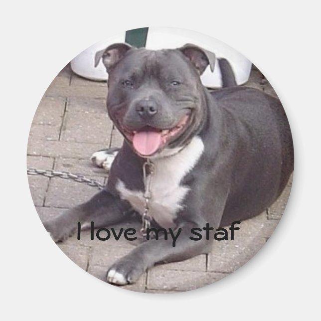 Aimant J'aime mon personnel (Devant)