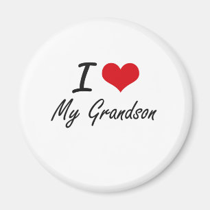 Aimant J'aime mon petit-fils