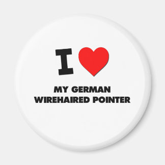 Aimant J'Aime Mon Pointeur À poils durs Allemand