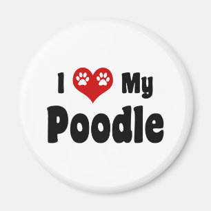 Aimant J'Aime Mon Poodle
