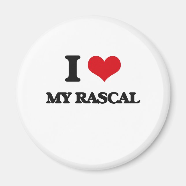 Aimant J'Aime Mon Rascal (Devant)