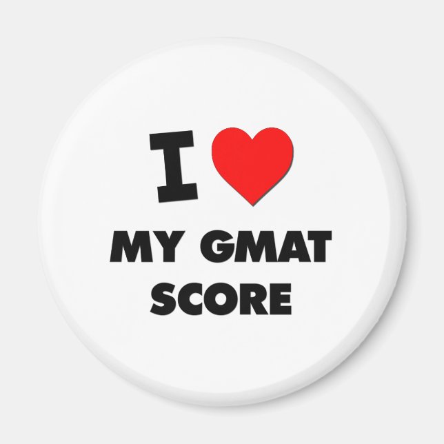 Aimant J'Aime Mon Score Gmat (Devant)