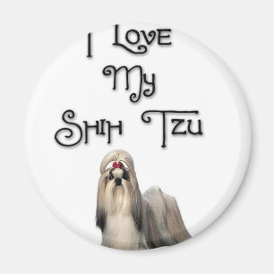 Aimant J'aime mon Shih Tzu