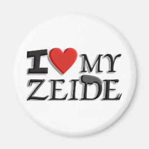 Aimant J'aime mon Zeide