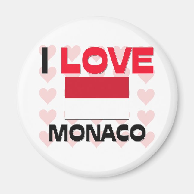Aimant J'aime Monaco (Devant)