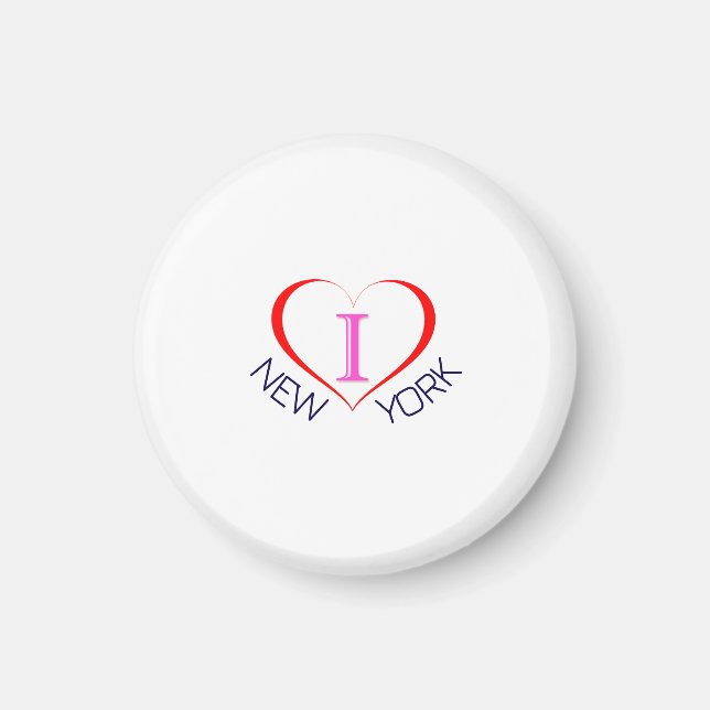 Aimant J'aime New York (Devant)