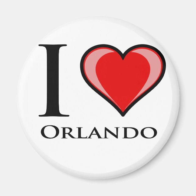Aimant J'aime Orlando (Devant)