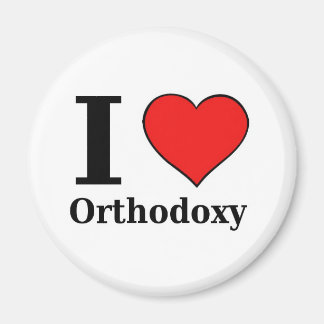 Aimant J'aime Orthodoxie - Bouton