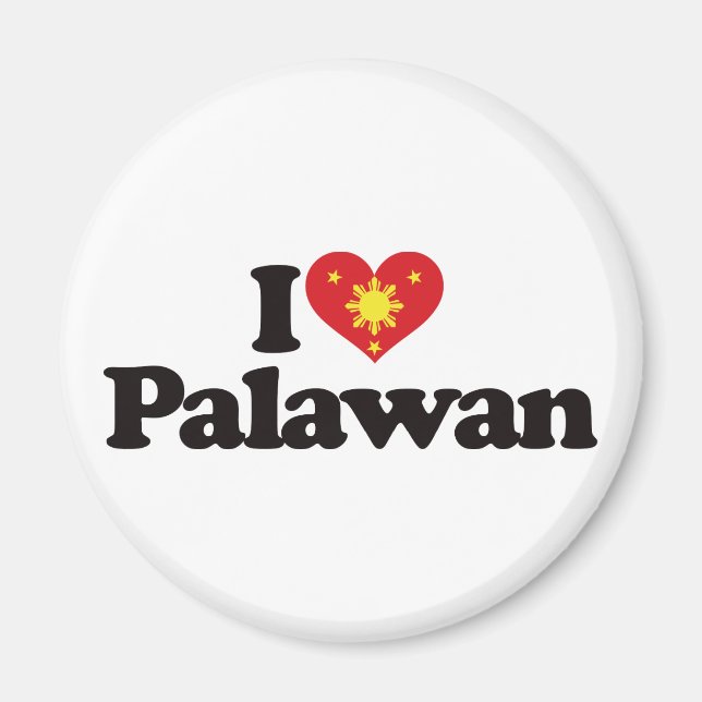 Aimant J'aime Palawan (Devant)