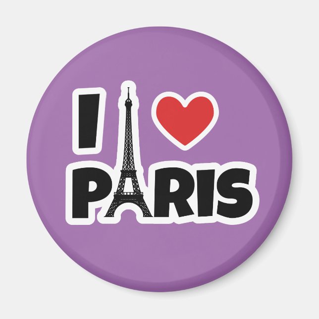 Aimant J'aime Paris (Devant)