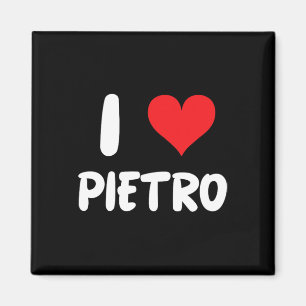 Aimant J'Aime Pietro - Cœur - Nom