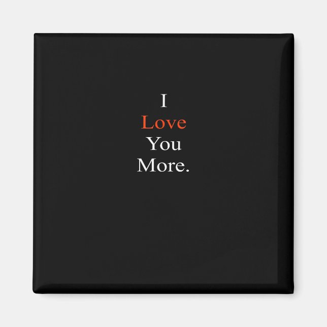 Aimant J'aime plus design minimaliste  (Devant)