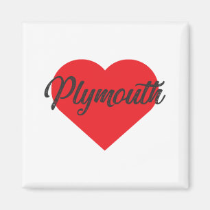 Aimant J'Aime Plymouth