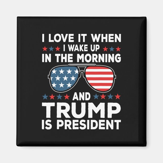 Aimant J'Aime Quand Trump Est Président 47 Inauguration (Devant)