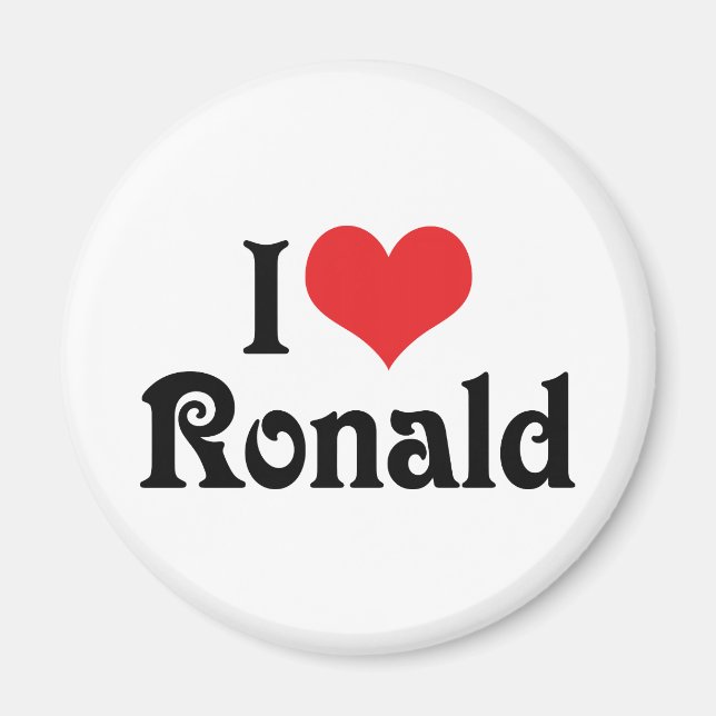 Aimant J'Aime Ronald (Devant)