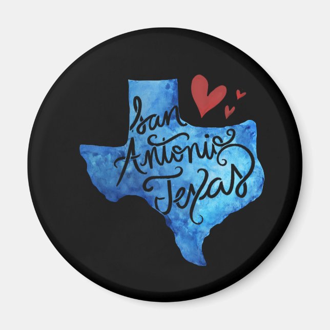 Aimant J'aime San Antonio Texas (Devant)