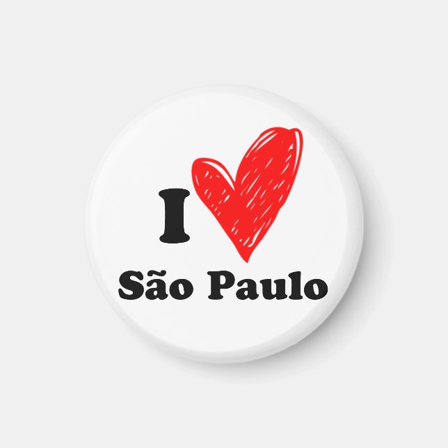 Aimant J'aime São Paulo (Devant)